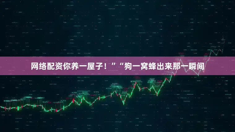 网络配资你养一屋子！”“狗一窝蜂出来那一瞬间